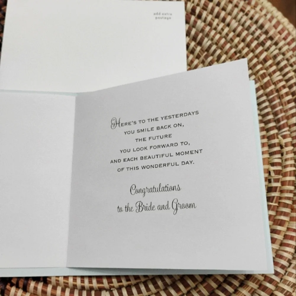 2 Greeting Cards - Wedding Celebration & Thinking of You NEW